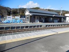 津軽石駅。
鉄道運行再開に向け、整備が進む。