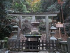 嚴魂神社から降りる途中、菅原神社