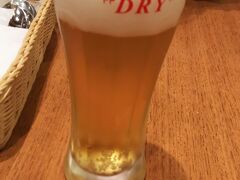 リブマックスリゾート軽井沢の夕食でビール
 