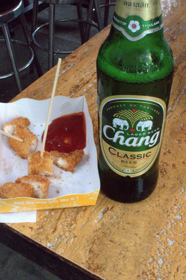 ビアチャンとチキンフライ。