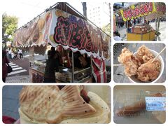 掛川祭り、屋台で軽食