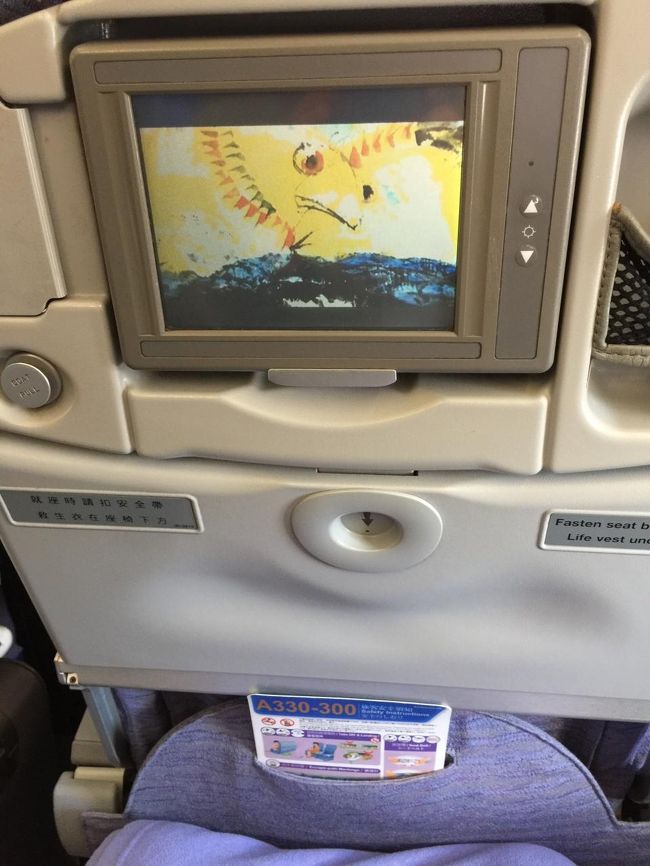 シートピッチはこんな感じです。<br />膝が前の席に少しだけ当たりますが、通路側の席にした為そんなに窮屈な感じはありません。