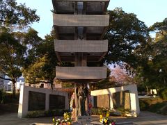　動員学徒慰霊塔です。広島だけでなく、遠くの学校がたくさん刻まれていました。