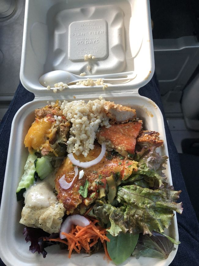 オーガニックのお弁当<br />入れすぎでしたが、完食できました