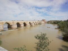 ローマ橋。川の水は濁ってますね。