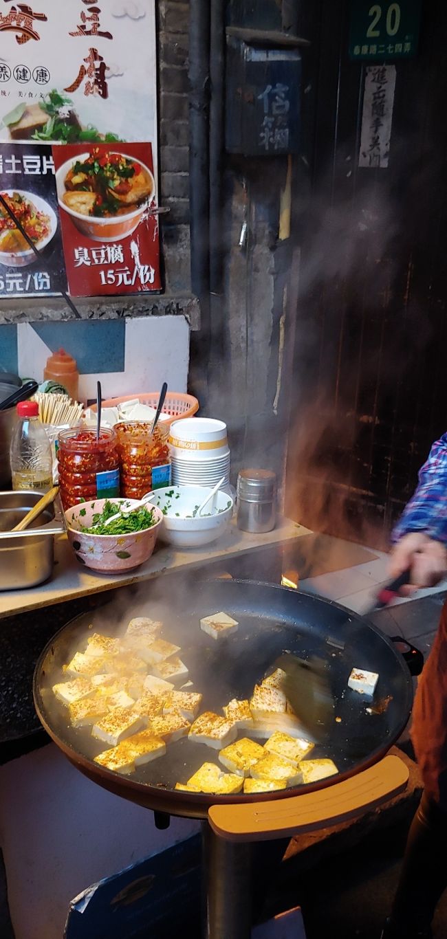マーラー豆腐炒めや臭豆腐が売っていました。<br /><br />初ヨーロッパの景気づけに、初臭豆腐<br /><br /><br />とはいかず、マーラー豆腐炒めになりました。<br /><br /><br />客のほぼほぼ全員がマーラー豆腐炒めだったからね。。<br /><br /><br />中国人、めんどくさいの嫌いですから～～残念！