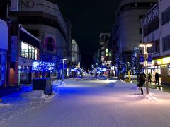 ホテルに荷物を降ろして夜の街を散策
再び平和通買い物公園を直進

マップ
http://www.kaimonokouen.com/map