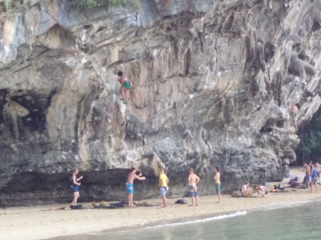 ロッククライミングの名所なのでしょうか？