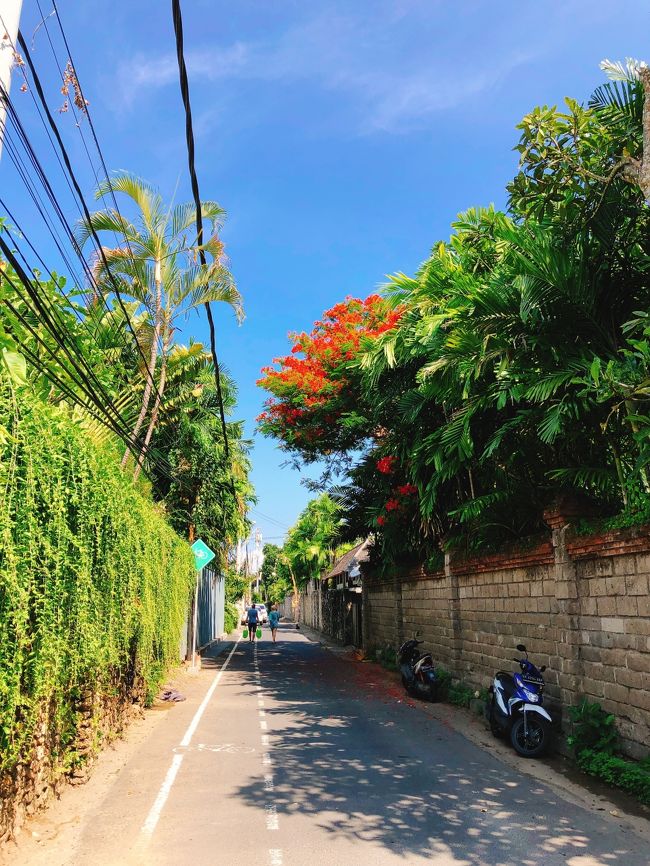 ホテルのビーチは少し歩いたところにあります。晴れた日にこの辺りを散歩するのは気持ちがいいです。