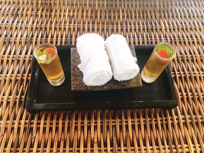 まずウェルカムドリンクをいただきました。