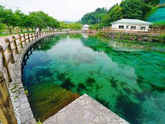 30分くらい車を走らせて｢霧島山麓　丸池湧水｣へ。
霧島連山で降った雨水が時間を掛けてこんこんと湧き出ていているそうな。本当に綺麗です。
見ているだけで涼しくなってきます。
暑さからしばしの開放！