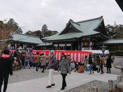 混んでいると思ったら、節分祭をやっていました