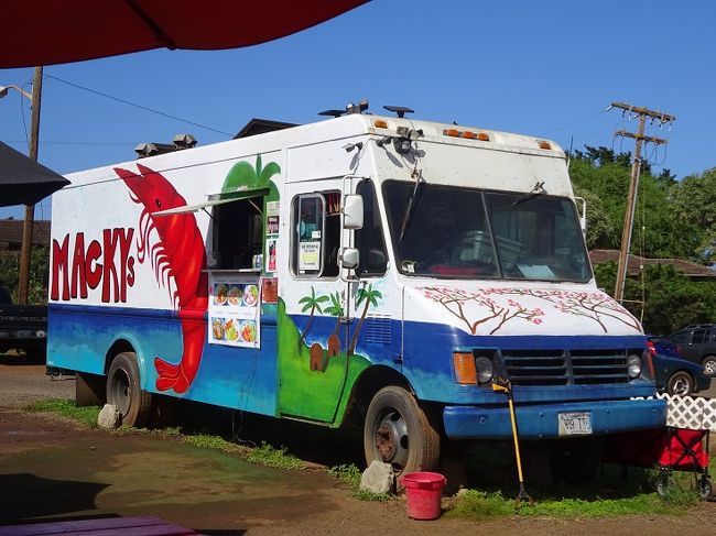 今はありませんが、到着前にガーリックシュリンプの屋台へ腹ごしらえへ。