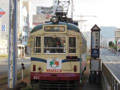 はりまや橋電停から高知駅前行きに乗り換えて