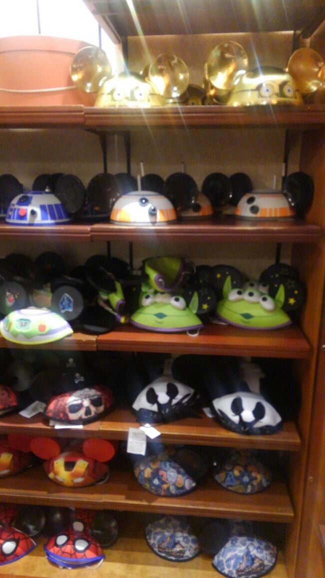 イヤーキャップも種類豊富です。C3PO・R2D2・BB-8・リトルグリーンメン・バズ・ジャック・まだまだありました。<br />