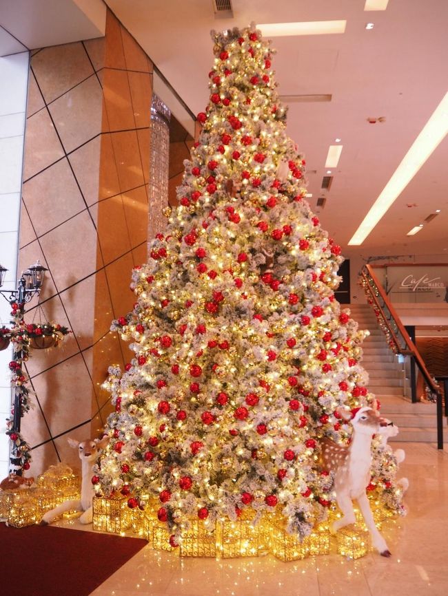 ハーバーシティ側の入り口にもツリーが飾られてます