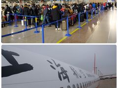 上海浦東国際空港

朝7時に各自でチェックインすることになっていました。
私たちは機械で入力してのチェックイン後に荷物を預けましたけど、結構な人が並んでいました。