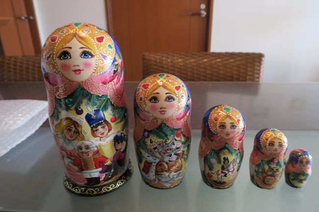 お土産<br />　メインのお土産は、マトリョーシカ<br /><br /><br />しっかりツアーでしたが、ツアー仲間にも恵まれ、楽しく旅行を終えることが出来ました。<br />JALのCAやツアコンにも恵まれました。また行きたいです。<br /><br /><br />...とのこと（代筆 by TOO　涙…）