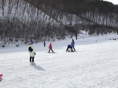 午前中は足慣らしして、娘家族は午後1時から2時間プライベートレッスン