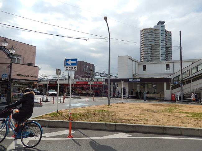 上福岡駅東口付近の風景