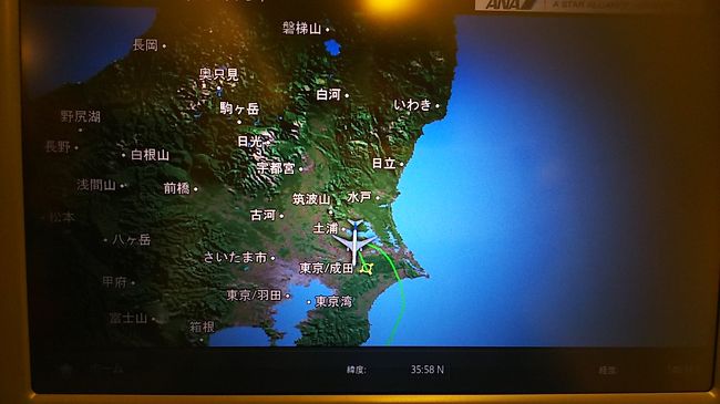 グルリと回りこんで難なく着陸しました。<br />成田空港への到着となり帰りが少し遅くなってしまいましたが、翌日に出発の遅れた羽田便と比べるとよかったのだと思います。旅の思い出が一つ増えました。