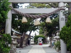 最後に立ち寄った森戸神社（森戸大明神）、参拝者用無料駐車場があります。　
森戸神社　神奈川県三浦郡葉山町堀内１０２５