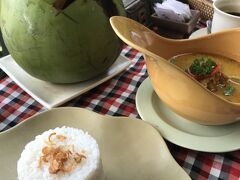 ガイドブックにものっている
Teras Padi Cafe

日本語も大丈夫です。
今回、ここを選んだのは暑くてライステラスを歩くより眺めたいと思ったのとトイレがきれいかな？と予測して選びました。

観光客に大人気のカフェなのでトイレはきれいでした。値段はすこし高めですが雰囲気とトイレ代金と思えば安いです。

食事も日本人好みだと思います。
これまでも旅先でよく見かける読売旅行さんも
昼ごはんはここでとられていました。
