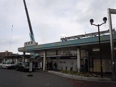 岩国駅は工事中で導線が悪かったです。