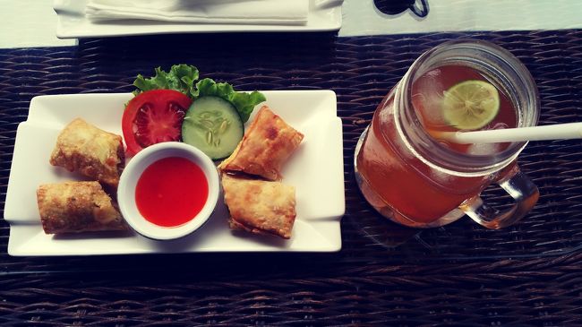 本日のアフタヌーンティーは春巻きでした~♪♪