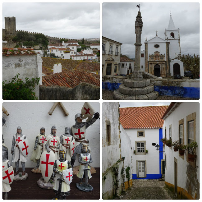 オビドス城へ上っていく途中、右側に大きな広場（サンタマリア広場）