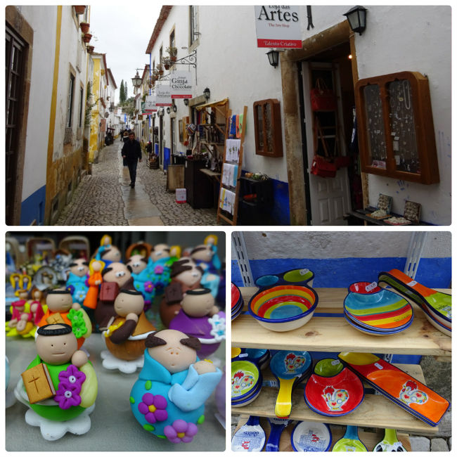 各種の小物雑貨類がお土産として売られていて、可愛い陶器類、タイル、コルク製品、人形がありました