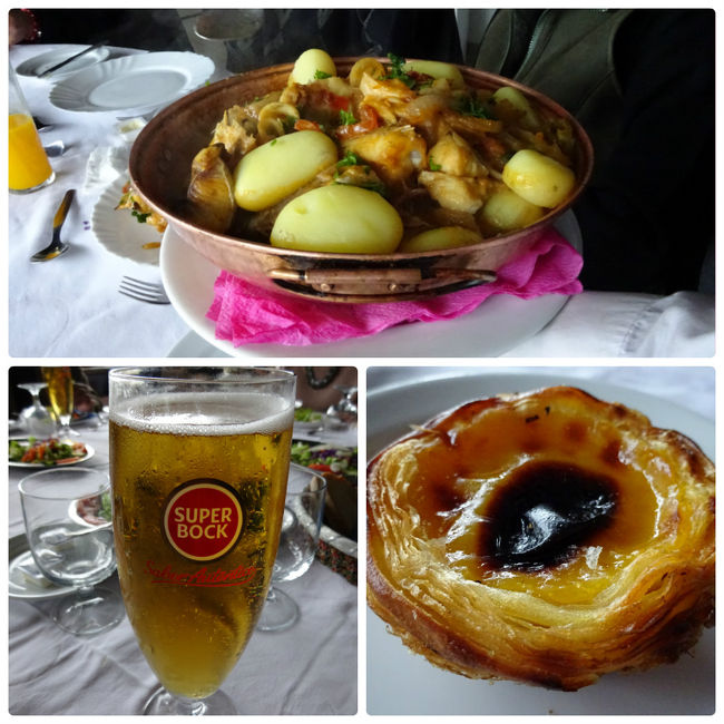 公園近くのレストランでの昼食です。<br />カタプラーナとエッグタルト