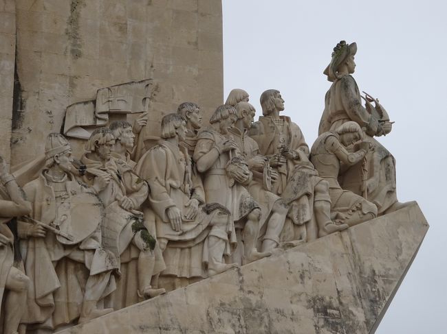 発見のモニュメント - ポルトガル・リスボンの大航海時代の33人の偉人の記念碑<br />あ・あ・あ～、残念。