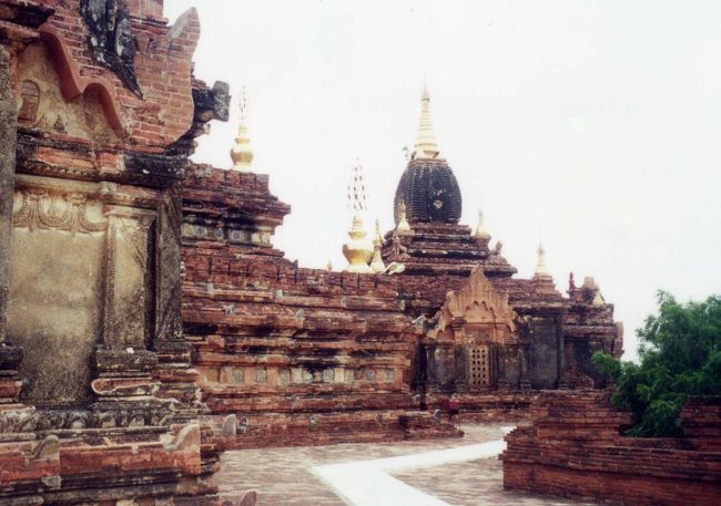 ■３日目(7/24）<br /><br />　今日はパガンから50kmほどの所にあるポッパ山に行く。ミャンマーには、土着民間信仰である「ナッ信仰」が小乗仏教とともに定着している。ポッパ山はミンマハーギリという家を火災から守るナッの聖地だ。この山は標高1518mだが、中腹にポコッと突起した岩の塔「タウン・カラッ」がこの地を有名な観光地にしている。<br /><br />8:30にホテルをスタート。今日もザーニがお供してくれる。<br />「ダマヤッズィカパゴダ」に立ち寄った。この国の実力者が浄財を寄進し整備が進められているという。敷地内は煉瓦がしきつめられベンチも置かれている。公園のような感じだ。<br />