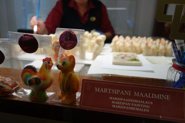 マジパン作りの実演も見れました。