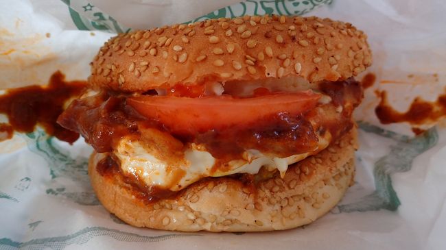 人気No.2のラッキーエッグバーガーも食べてみました。<br />こちらも美味しかった！！