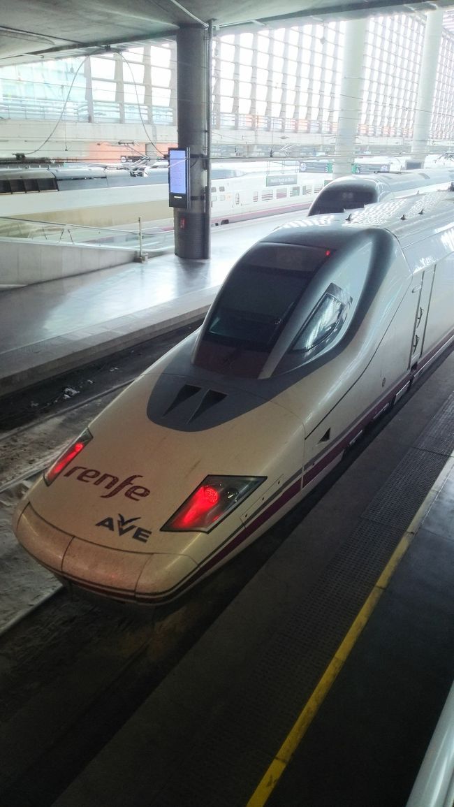 3日目。マドリードからコルドバへ。<br /><br />　スペイン新幹線AVEで移動しました。<br />この近代的な姿もスペインの一面ですね。