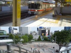 　翌朝早速名古屋駅から普通列車でＪＲの旅を開始。

　最初の目的地最寄りの駅で列車を降り駅前に出ると…、
（； ゜д゜） 金色のでっかい人・・・マグマ大使か？（ぉぃ