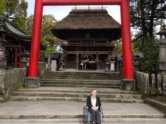 宿の方に駐車場の情報を聞いて立ち寄った青井阿蘇神社。車椅子でも側道から境内に入れたし、最新式のバリアフリートイレもありました。