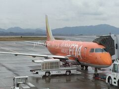 はいたい。
出発はいつもの富士山静岡空港(FSZ)。
先発はオレンジのFDA機でした。