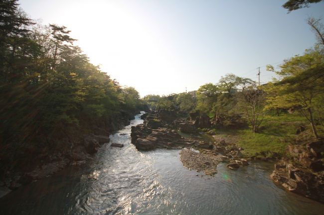 厳美渓に到着。