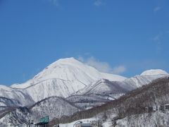 ついに真冬になって羅臼岳の山頂を確認できました。