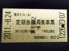 羽田は第2ターミナルに到着したのですが、出口までの距離の遠いこと！
羽田ってこんなに大きな空港だったんだと改めて認識させられました。
第2ターミナルから国際ターミナルには、無料のバスで移動するのがふつうなのですが、京急やモノレールも無料で乗れるとのことなので、試してみました。
まずモノレール乗り場に着くのですが、次のモノレール発車まで1分しかなく、
間に合いそうになかったので、京急の乗り場に行きました。
係員のいる改札に行って、搭乗券を見せて入れて貰おうとしたのですが、
係員は一瞬「え？」と固まっているので、「無料で乗れると聞いたのですが」と言うと、奥に入って何やら他の係員とごじゃごじゃしています。
そうこうするうちに京急も発車まで1分を切りました。
次の列車の発車は、モノレールの方が6分も早かったので、奥の係員に
「もういいです！」と大声で叫んでモノレール駅に戻りました。
モノレール駅では、搭乗券を見せて国際ターミナルに乗り継ぎすると言うと、すぐに切符を出してくれました。
羽田第2ターミナルから、国際ターミナルまでは、途中に第1ターミナル、整備場の駅があるので、都合3駅離れていることになり、結構長い時間モノレールに乗っています。
羽田空港はこんなに広いのかと、ここでも驚いてしまいます。
国際ターミナルに到着して降りた客はナント我々だけでした。
改札を出てもどちらに行けばよいのかの案内すらありません。
やはり殆どの人は乗り継ぎに、バスを利用するのでしょう。
国際線ターミナルの出発口に行くと大震災による節電のためか、照明が
これ以上消せないくらいに真っ暗で夜景のようでした。
ただ、セキュリティチェックからパスポートコントロール、免税店が比較的近い距離で一直線に並んでおり、かなり早く抜けることができますし、パスポートコントロールにも開放感がありました。
真っ直ぐ免税店の中に入って、妻がインターネットで予約した化粧品をまず受け取りました。ネットで予約ができるようになってから、電話でどの色だ？どんなやつ？などと言わなくて済むようになったので大変便利です。
搭乗開始まで余り時間がなかったのですが、とりあえずANAのラウンジへ行きました。
夕食を食べてきたので特に何も要らなかったのですが、夜中のせいか食べるものは殆どありませんでした。
案内板を見ていると同時に出発するハワイ便は搭乗開始からファイナルコールに変わっていったのに、ロス便は全く変化がありません。
結局２-30分遅れての出発となりました。