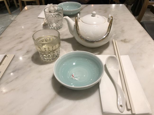 お皿がカワイイ<br />なぜ、玄米茶を飲んだ！？