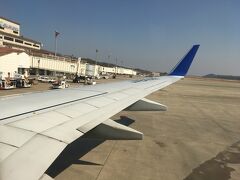無事に岡山空港へ到着です。１時間強のフライトでした。