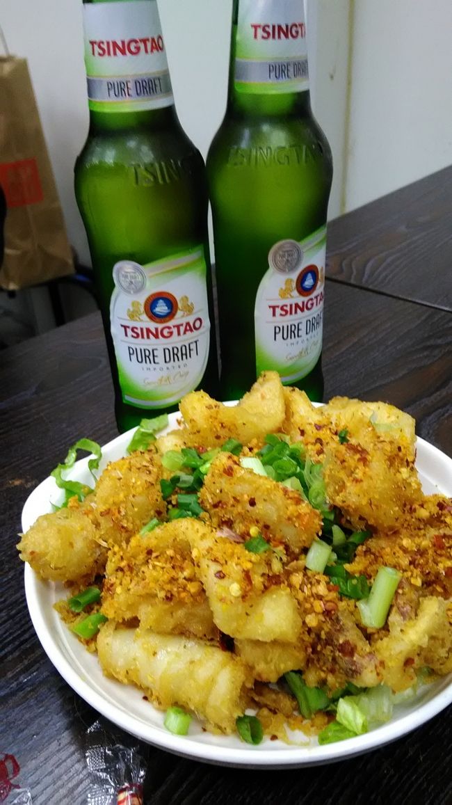 イカの天ぷらは当たりでした！<br />まぶしてあるピリ辛の味付けがビールにあう。<br />値段は高めだけど美味しいからOK