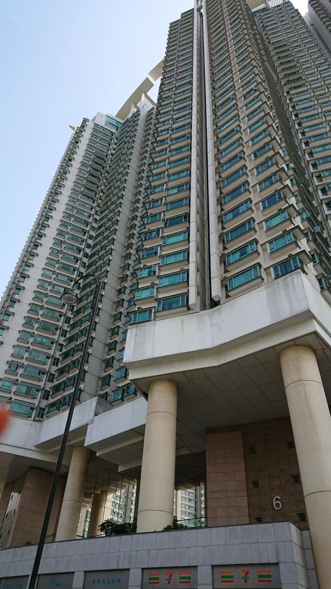 帰りは、東涌（トンチョン）駅経由です。<br />大きなマンション。ちゃんと、龍の通り道が！<br />アウトレットがあったり、昂坪バスターミナル（360のケーブルカー乗り場の横）があったり、賑やかな所です。<br />大澳から東涌（トンチョン）駅まで、おおよそ1時間らしいけど４０分ぐらいで、着きました。寝てたので早かったです。(^^♪