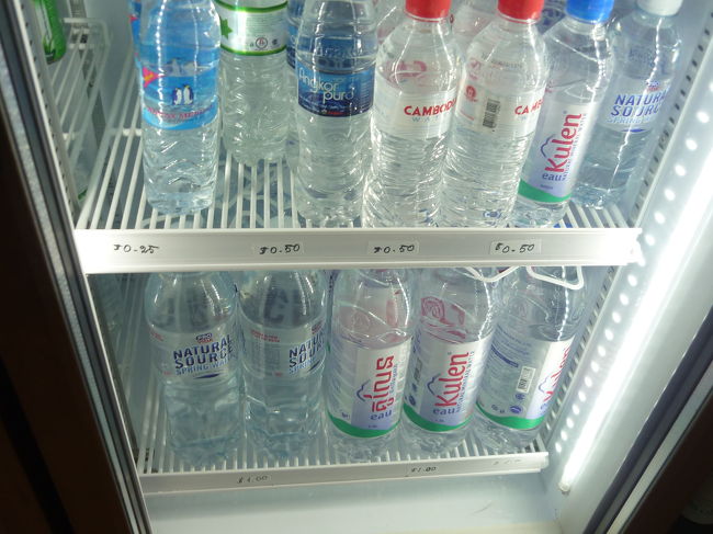 必需品の水も1本0.5ドルくらい。
