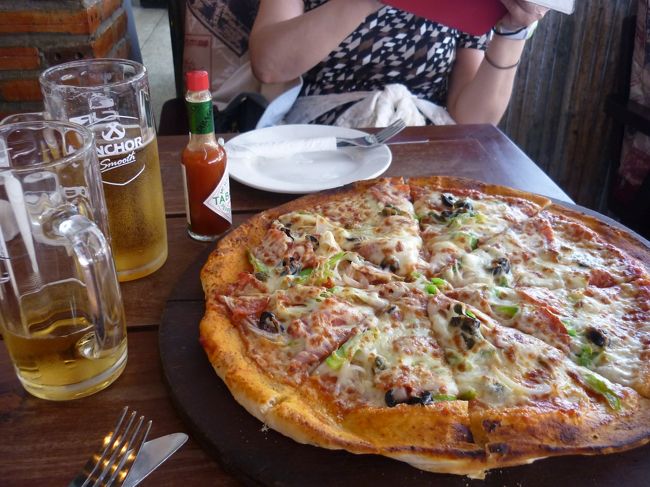 でかい。<br />ビールも0.5ドル。