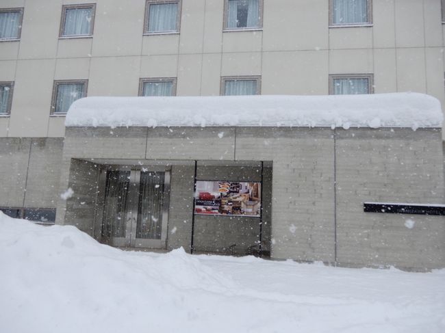 朝食後 雪降るなか お散歩に(*ﾟ▽ﾟ)ﾉ